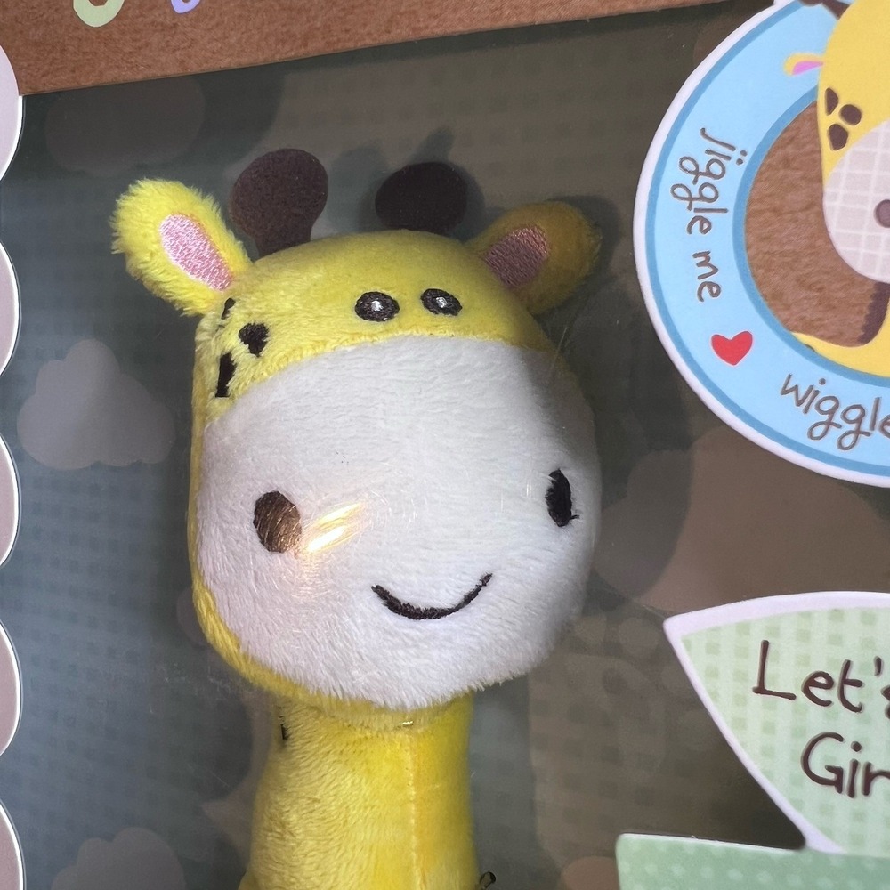 Little Learners Jiggly Giraffe Rattle And Book Baby Gift Box Has Slight Damage - Picture 3 of 5